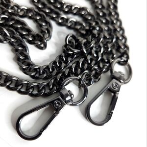 42" BAG CHAIN IN GUNMETAL, Unbranded, lightweight and skinny, replacemen…